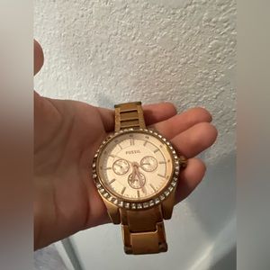 Rose gold watch